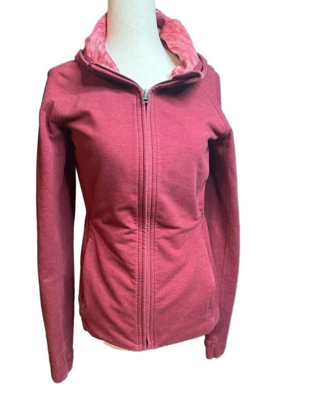 Lululemon Stride Jacket Full Zip Hoodie Red Heathered Size 6